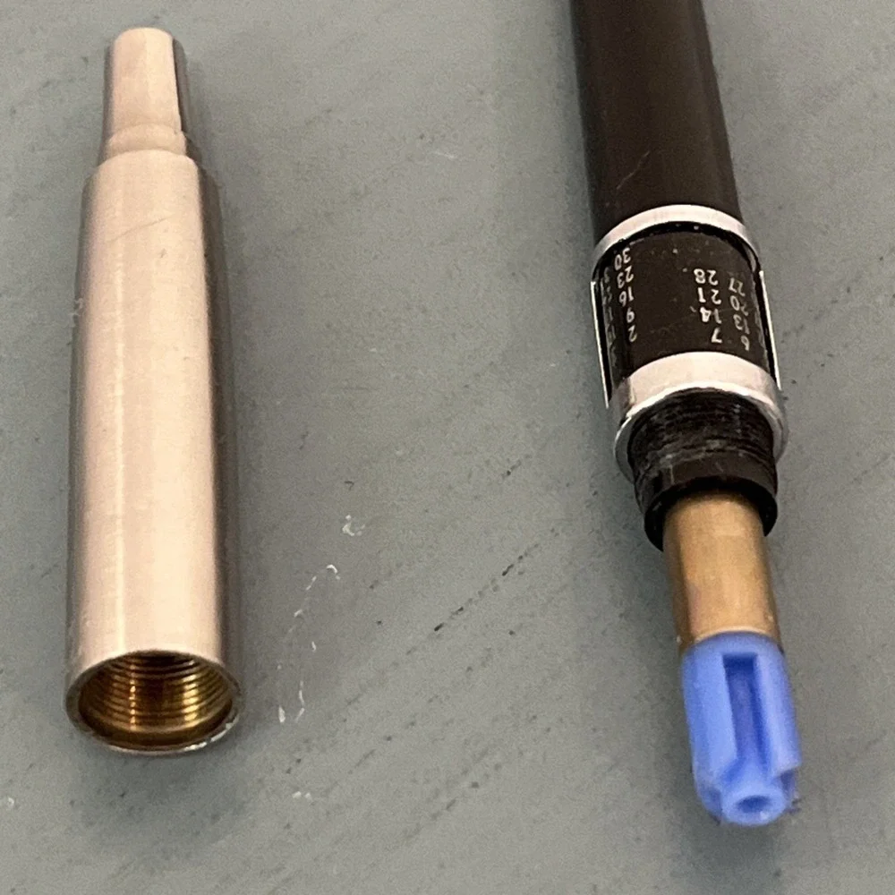 Vintage PARKER Jotter‎ Ballpoint Pen Calendar Brass Threads Black Barrel USA